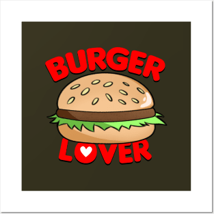 Kawaii Burger Slogan Gift For Foodies And Burger Lovers Posters and Art